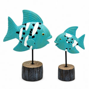 2li Set Balık Obje 19x27cm