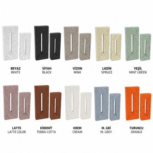 2li Set Dekoratif Soyut Obje 14x29cm