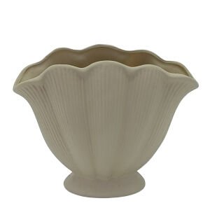 İstiridye Vazo 21x27cm Beyaz