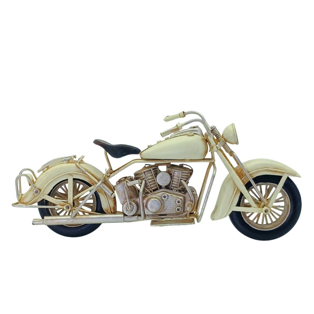 Retro Metal Motosiklet 12x29cm