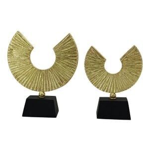 2li Set Hilal Obje Altın 24x27cm