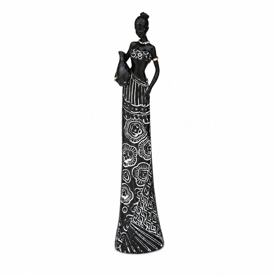 Afrikalı Siyah Kadın Biblo 11x50cm