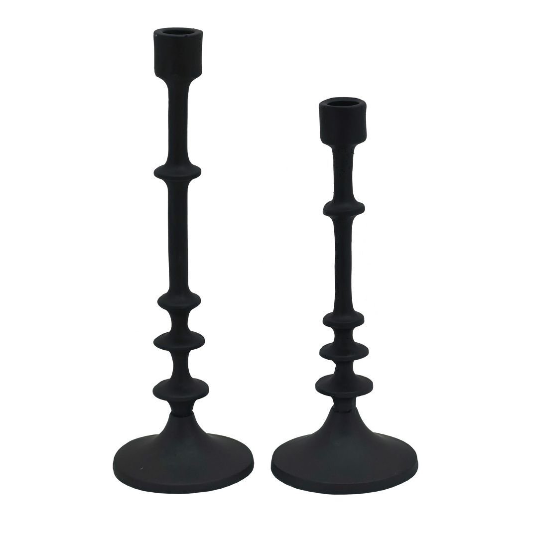 2li Set Şamdan 10x31cm Siyah