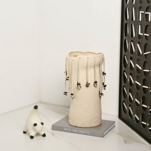 İpli Bohem Vazo 18x36cm