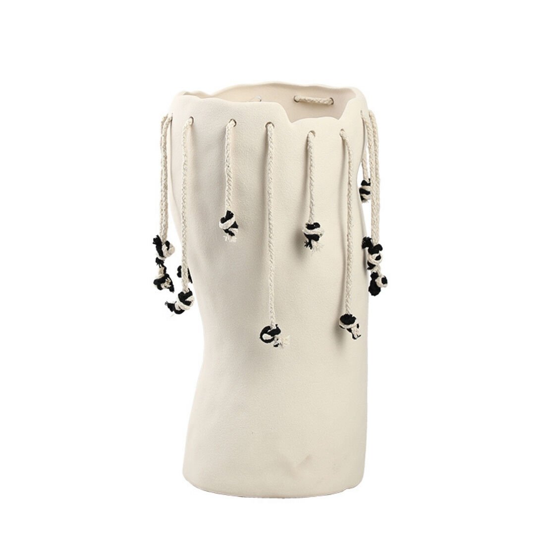 İpli Bohem Vazo 18x36cm