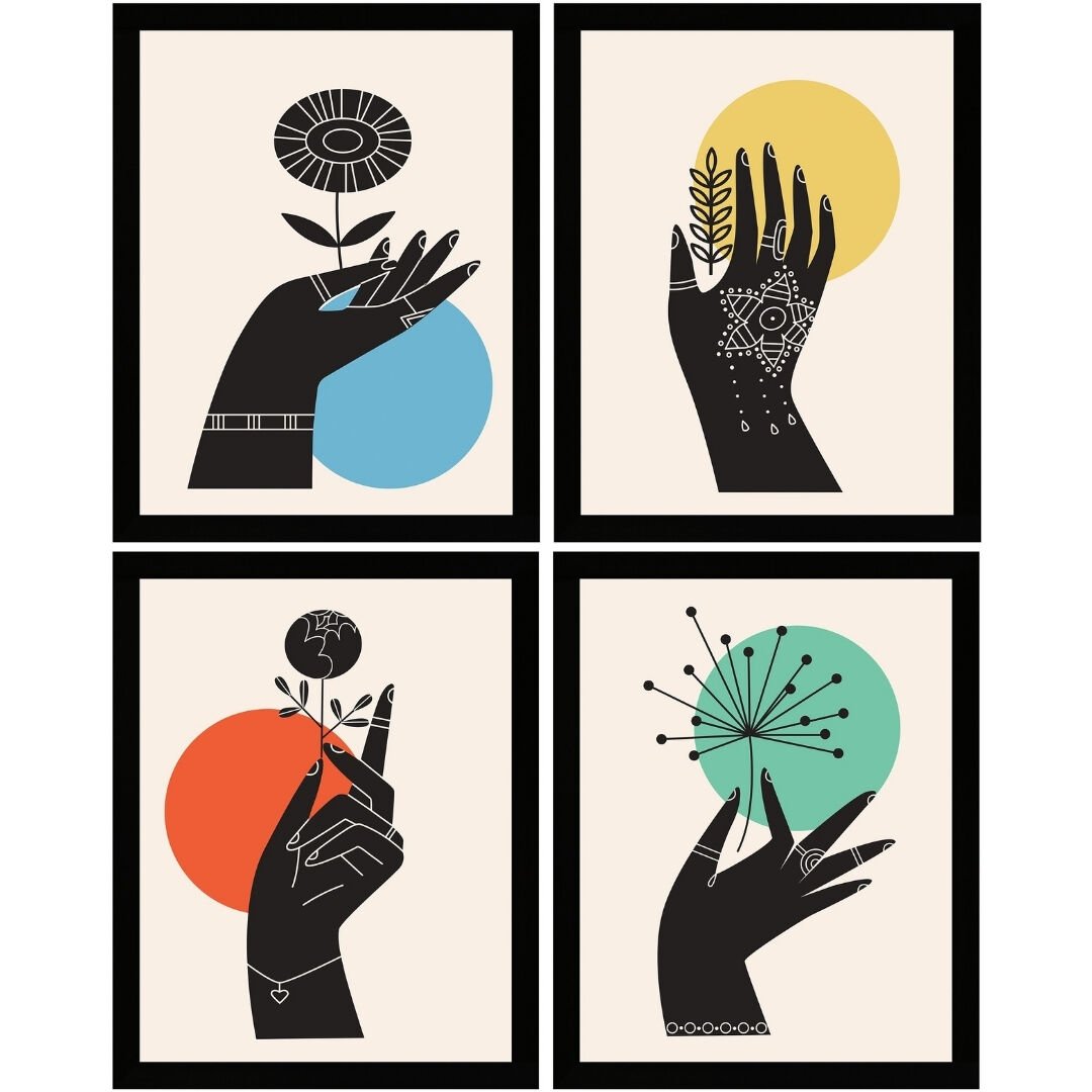 UV 4lü Set İskandinav Tablo 110x140cm