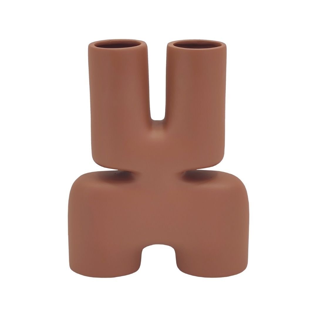 Dürbün Vazo 21x26cm Kiremit