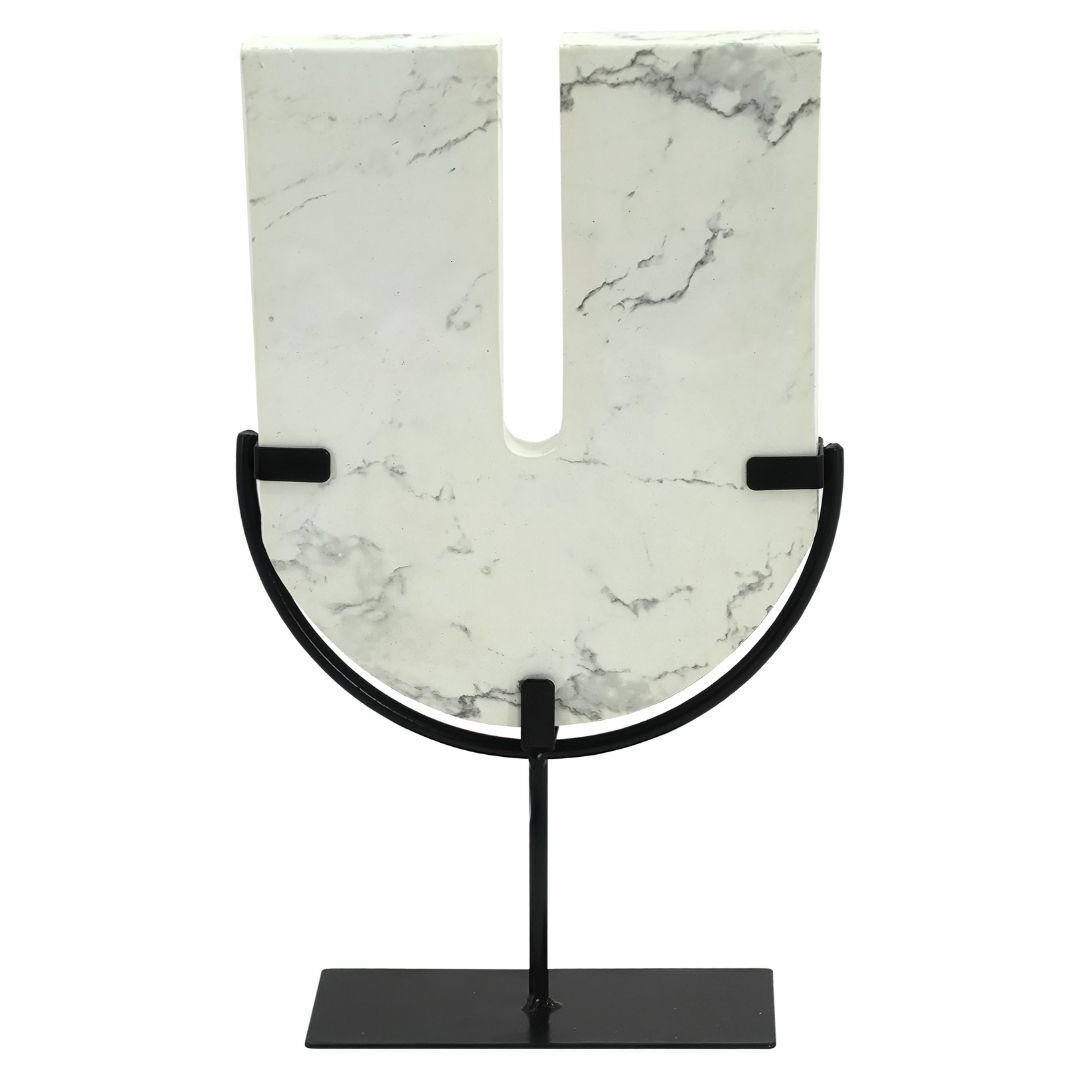 Soyut Obje Beyaz 18x30cm