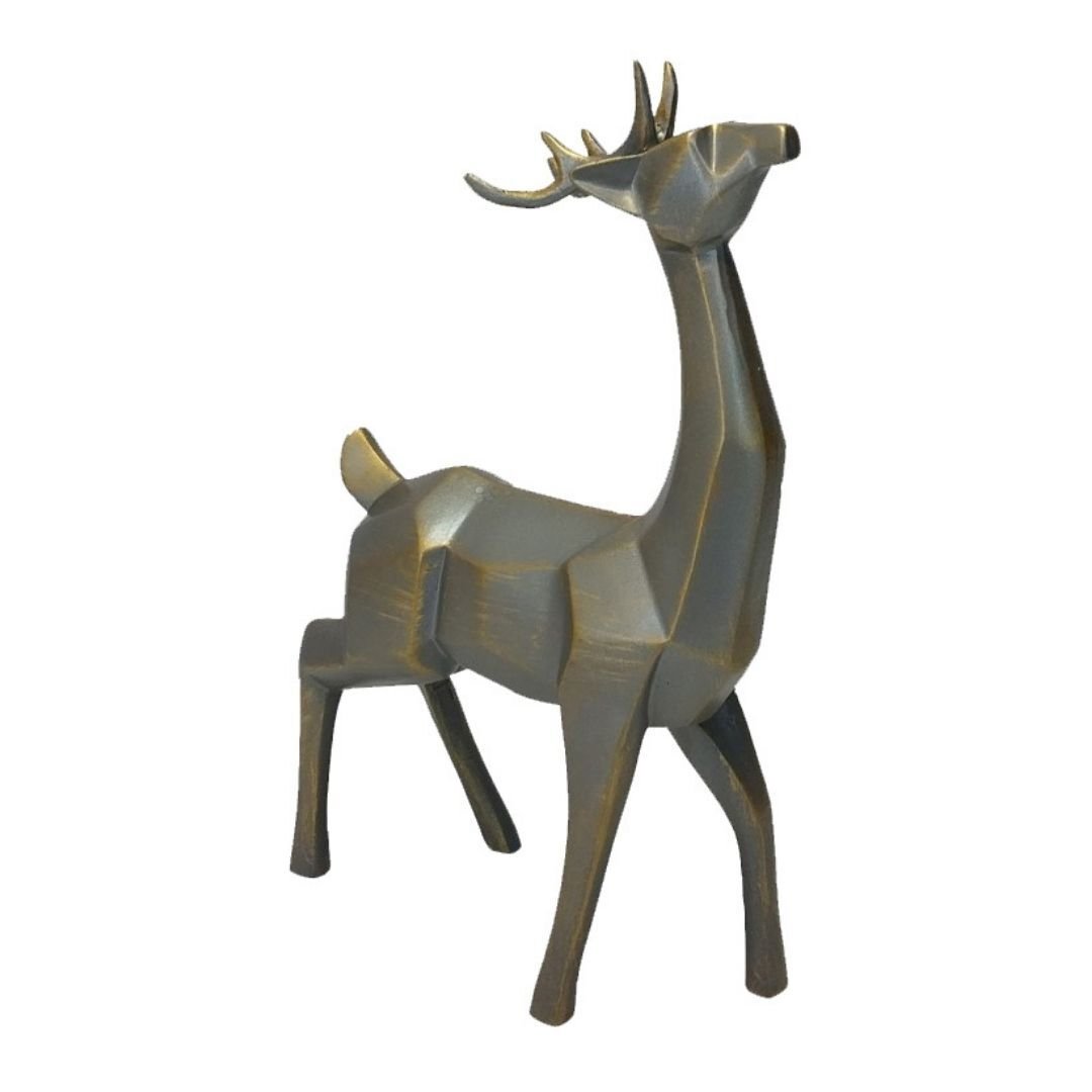 Kubik Geyik Biblo Eskitme 20x28cm