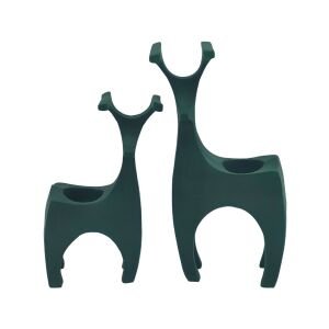 2li Set Geyik Obje 14x25cm Yeşil