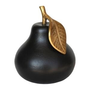 Döküm Siyah Armut 18x21cm