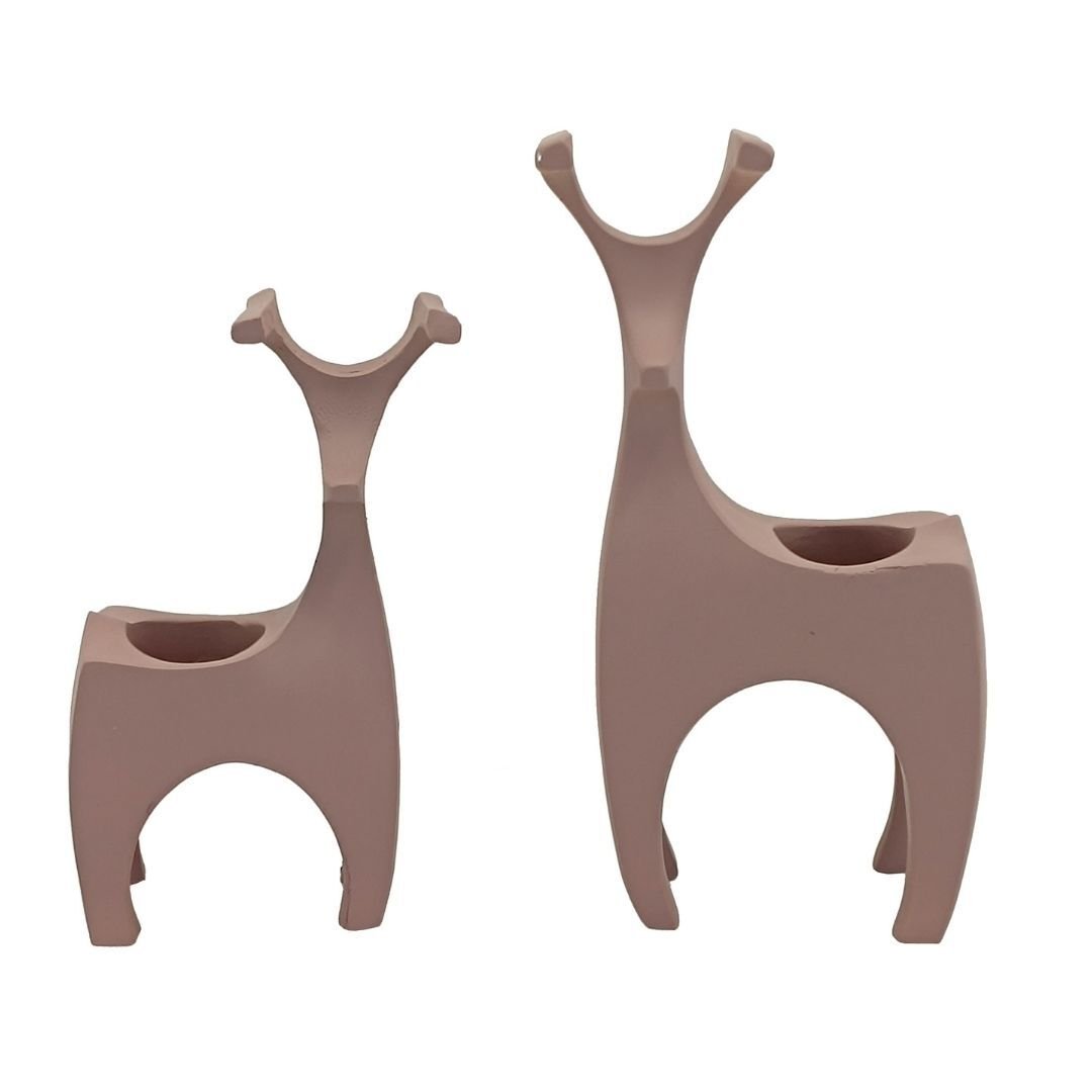 2li Set Geyik Obje 14x25cm Latte