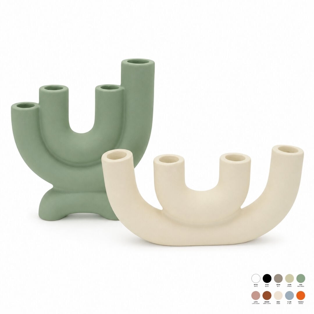 2li Set Bohem Şamdan 18x18cm