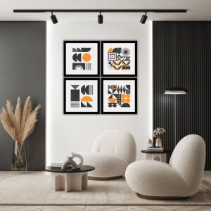 UV 4lü Set İskandinav Tablo 96x96cm