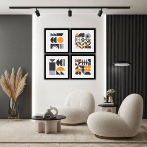 UV 4lü Set İskandinav Tablo 96x96cm