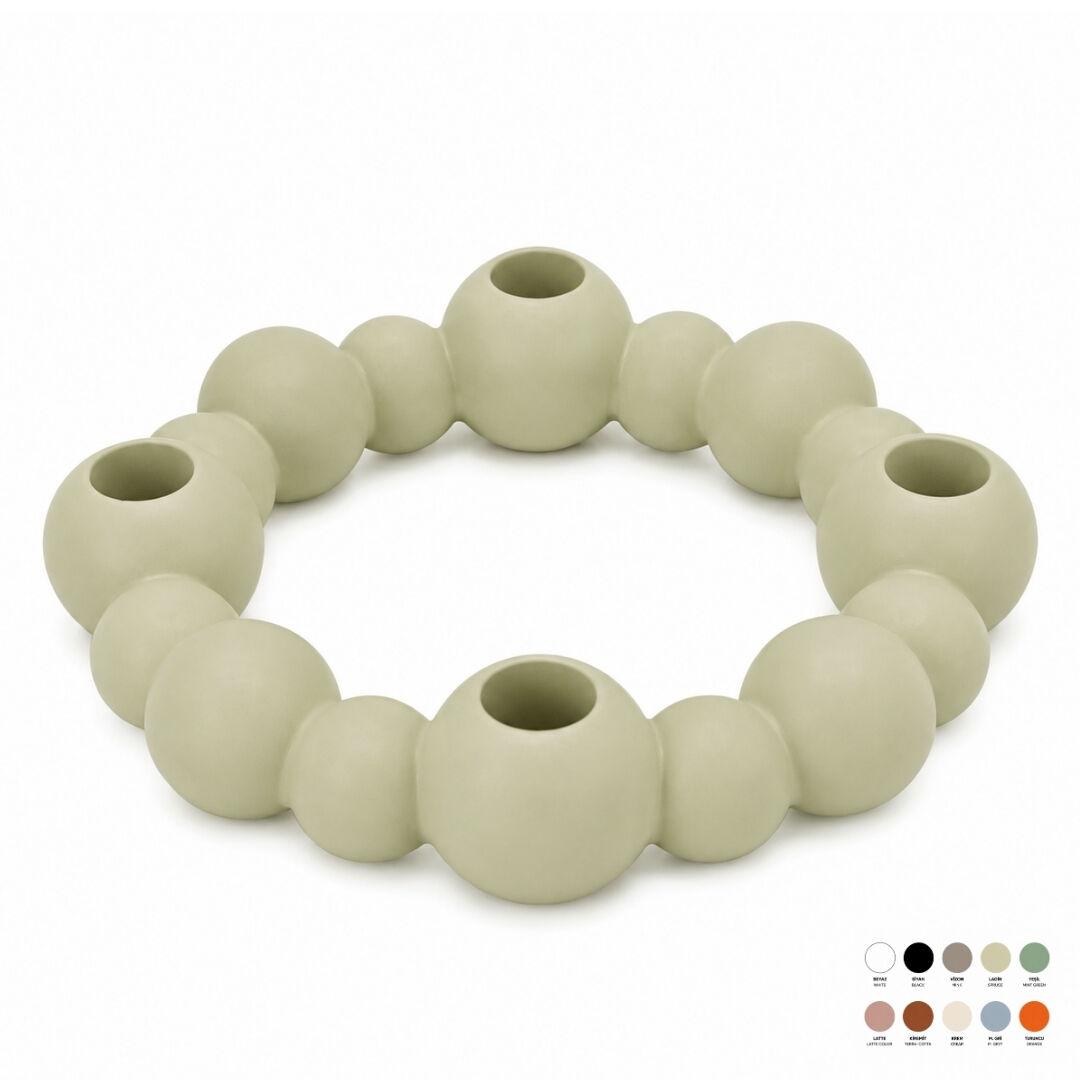 Yuvarlak Boncuk Mumluk h4cm/20cm