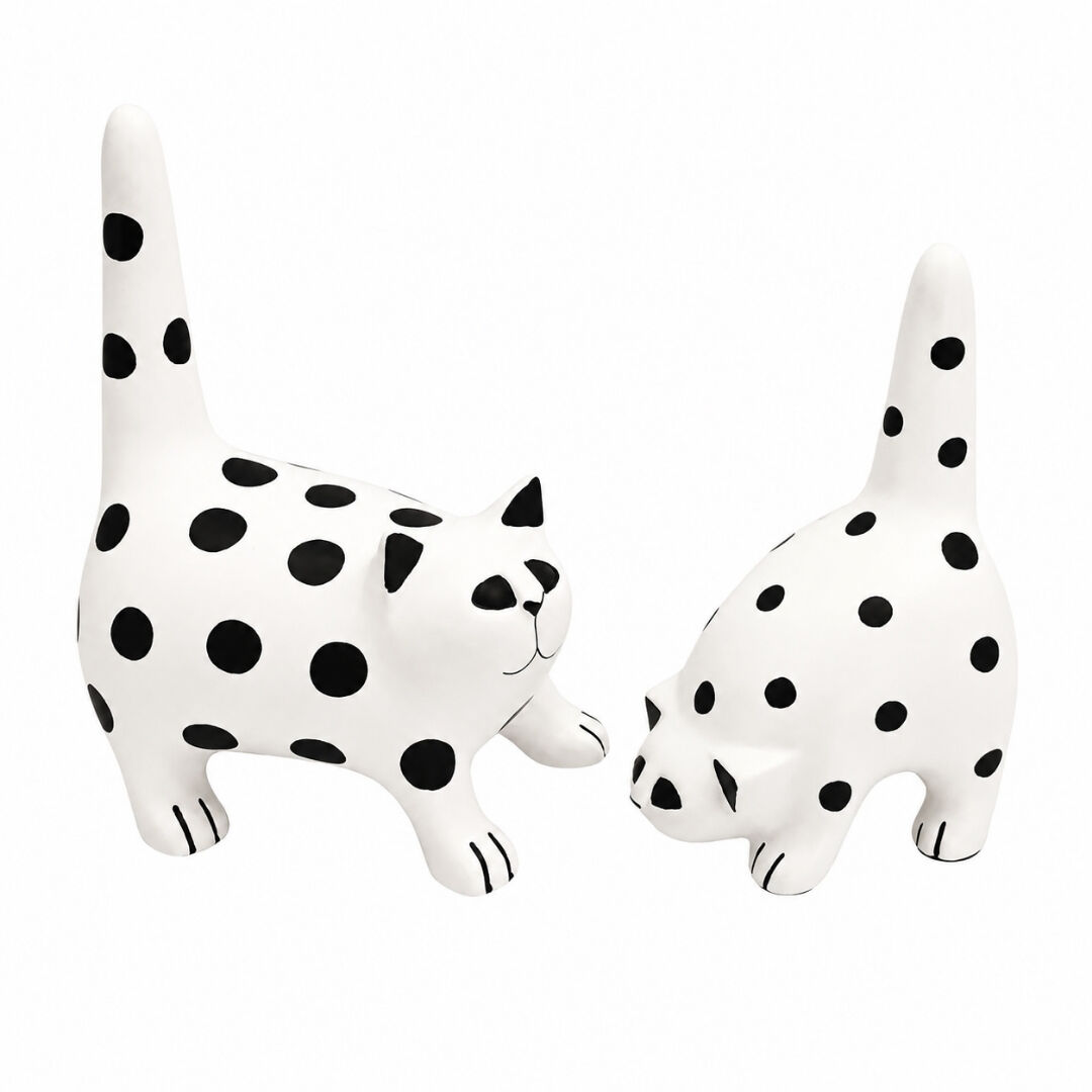 2li Set Puanlı Kedi 20x29cm