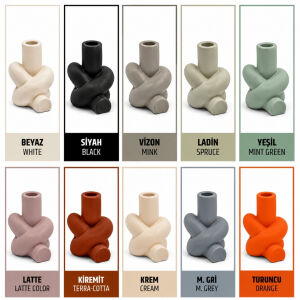 2li Set Düğüm Mumluk 11x12cm