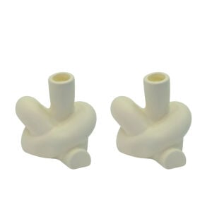 2li Set Düğüm Mumluk 11x12cm