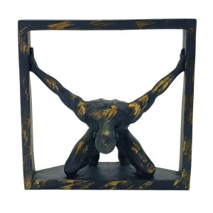 Prangalı Adam 20x20cm Ladin