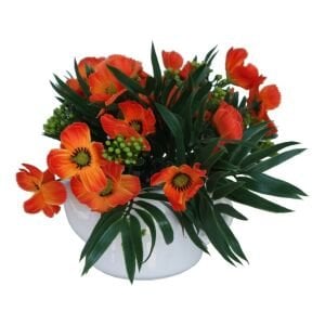 Seramik Saksıda Çiçek 20x19cm