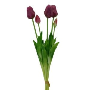 Islak Dokulu Lale Mor 47cm