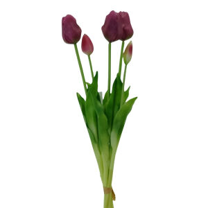 Islak Dokulu Lale Mor 47cm