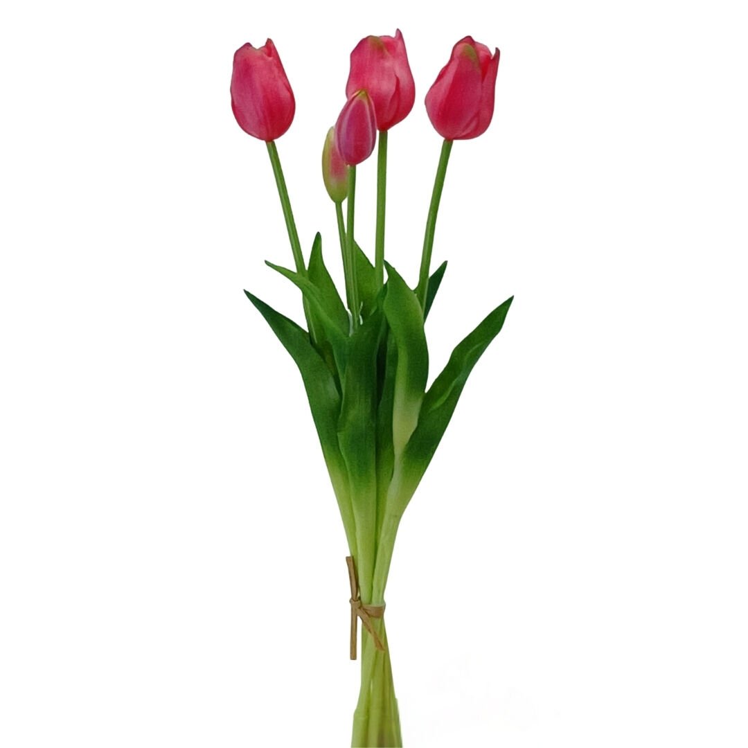 Islak Dokulu Lale Fuşya 47cm