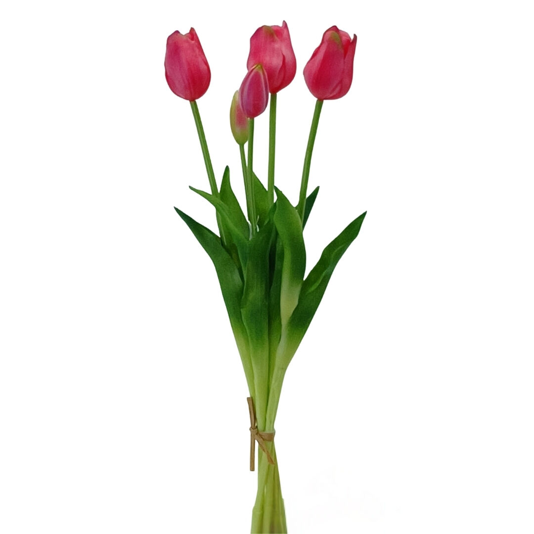 Islak Dokulu Lale Fuşya 47cm