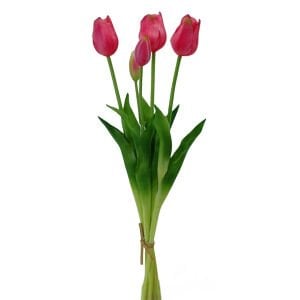 Islak Dokulu Lale Fuşya 47cm