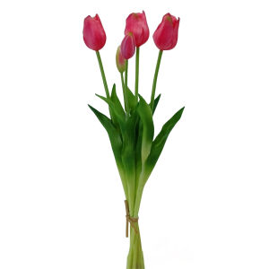 Islak Dokulu Lale Fuşya 47cm