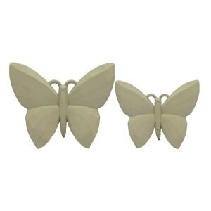 2li Set Kelebek Dekor 7x13cm Ladin