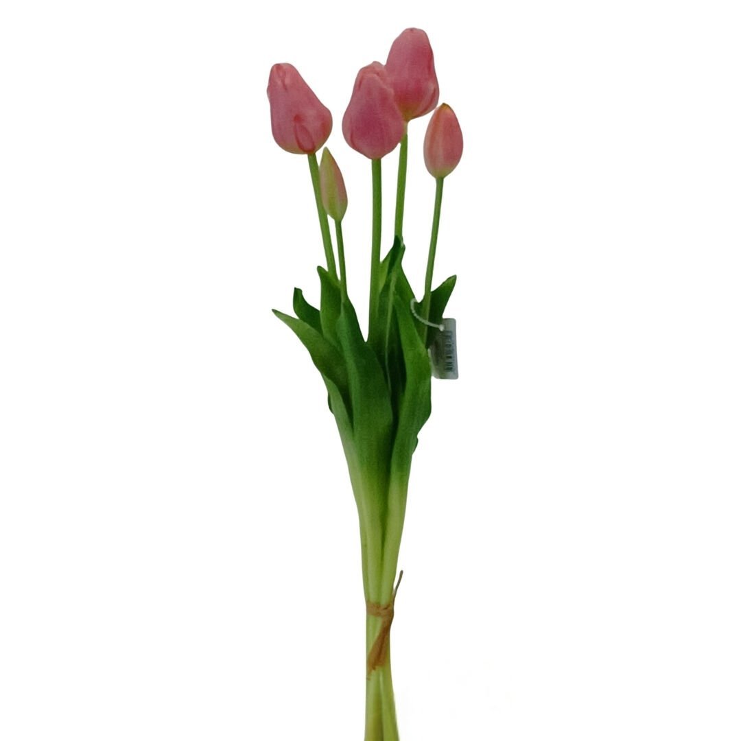 Islak Dokulu Lale Pembe 47cm