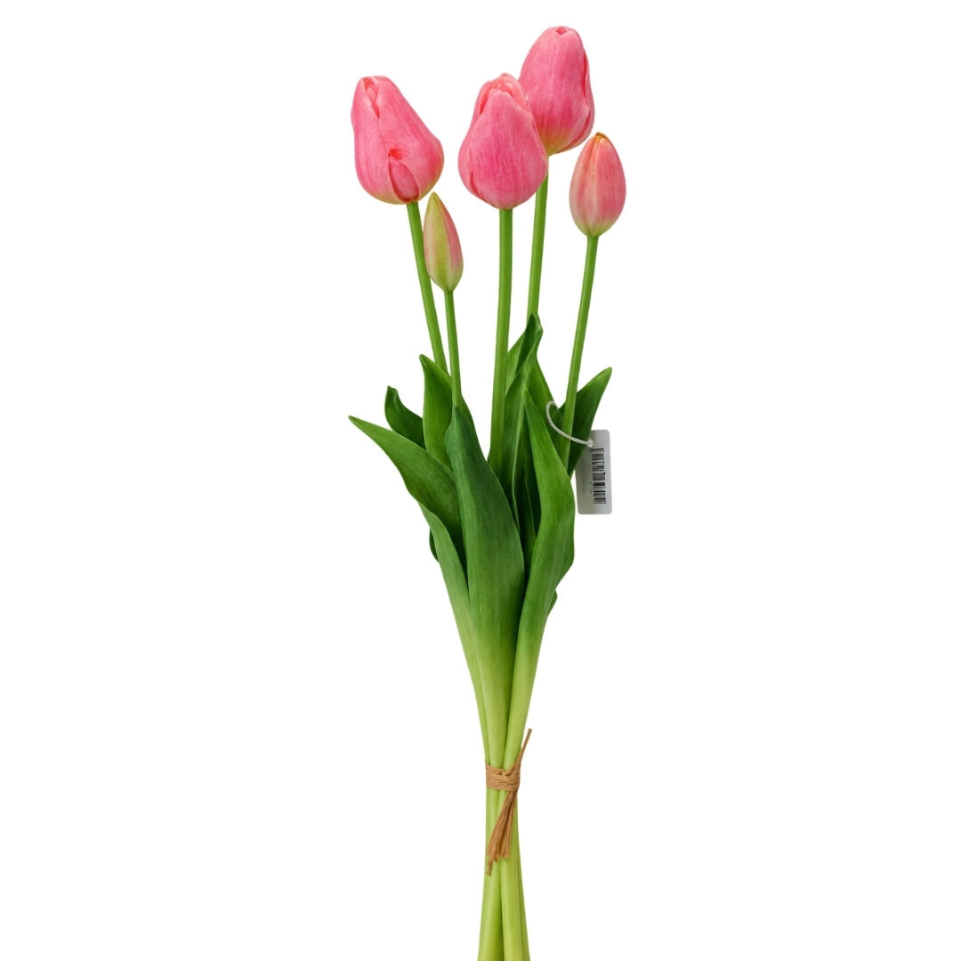Islak Dokulu Lale Pembe 47cm