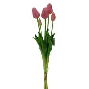 Islak Dokulu Lale Pembe 47cm