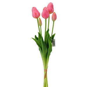 Islak Dokulu Lale Pembe 47cm