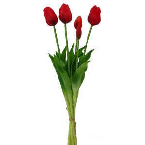 Islak Dokulu Lale Kırmızı 47cm