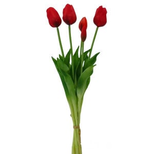 Islak Dokulu Lale Kırmızı 47cm
