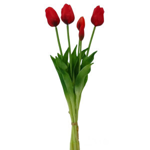 Islak Dokulu Lale Kırmızı 47cm