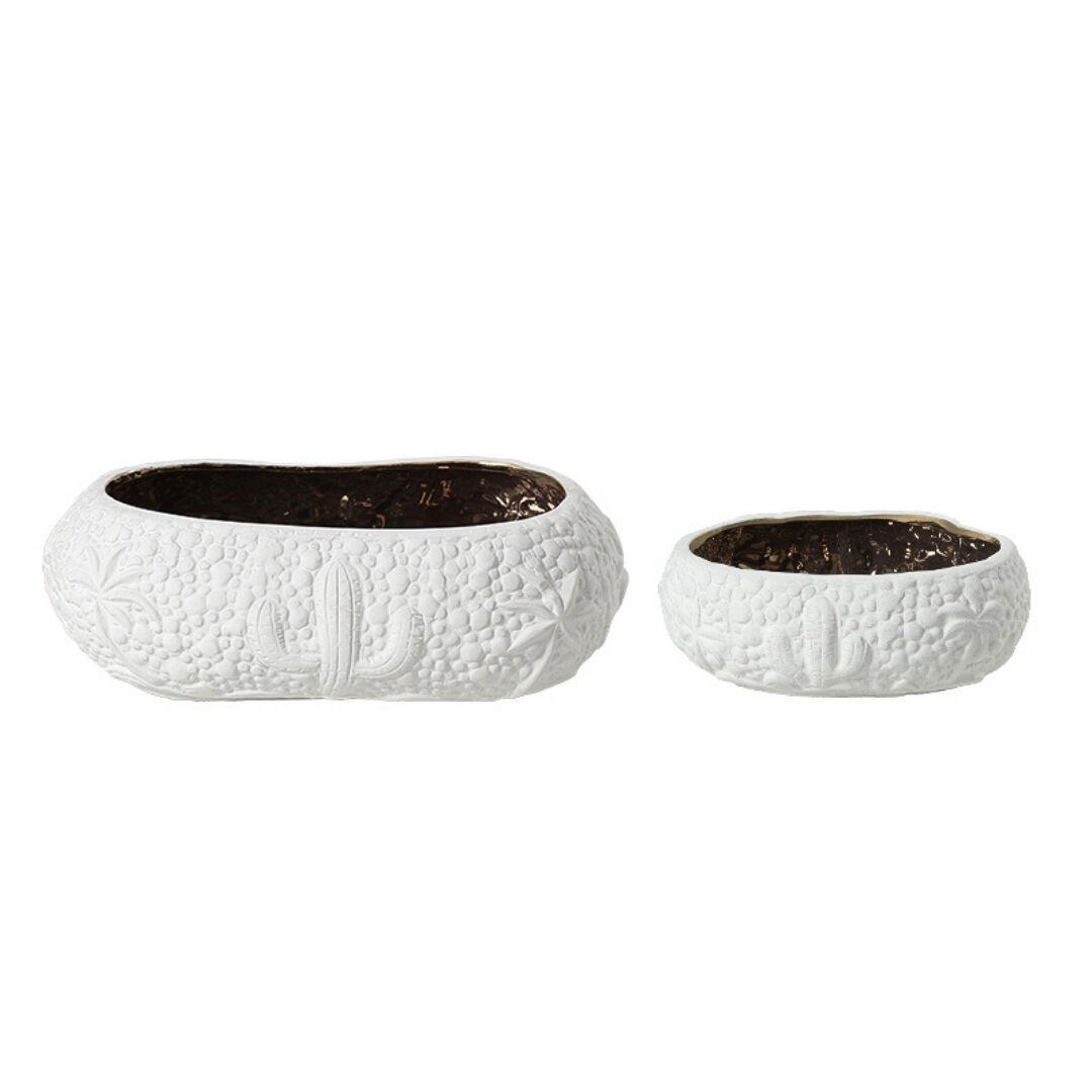 2li Set Seramik Saksı 12x33cm