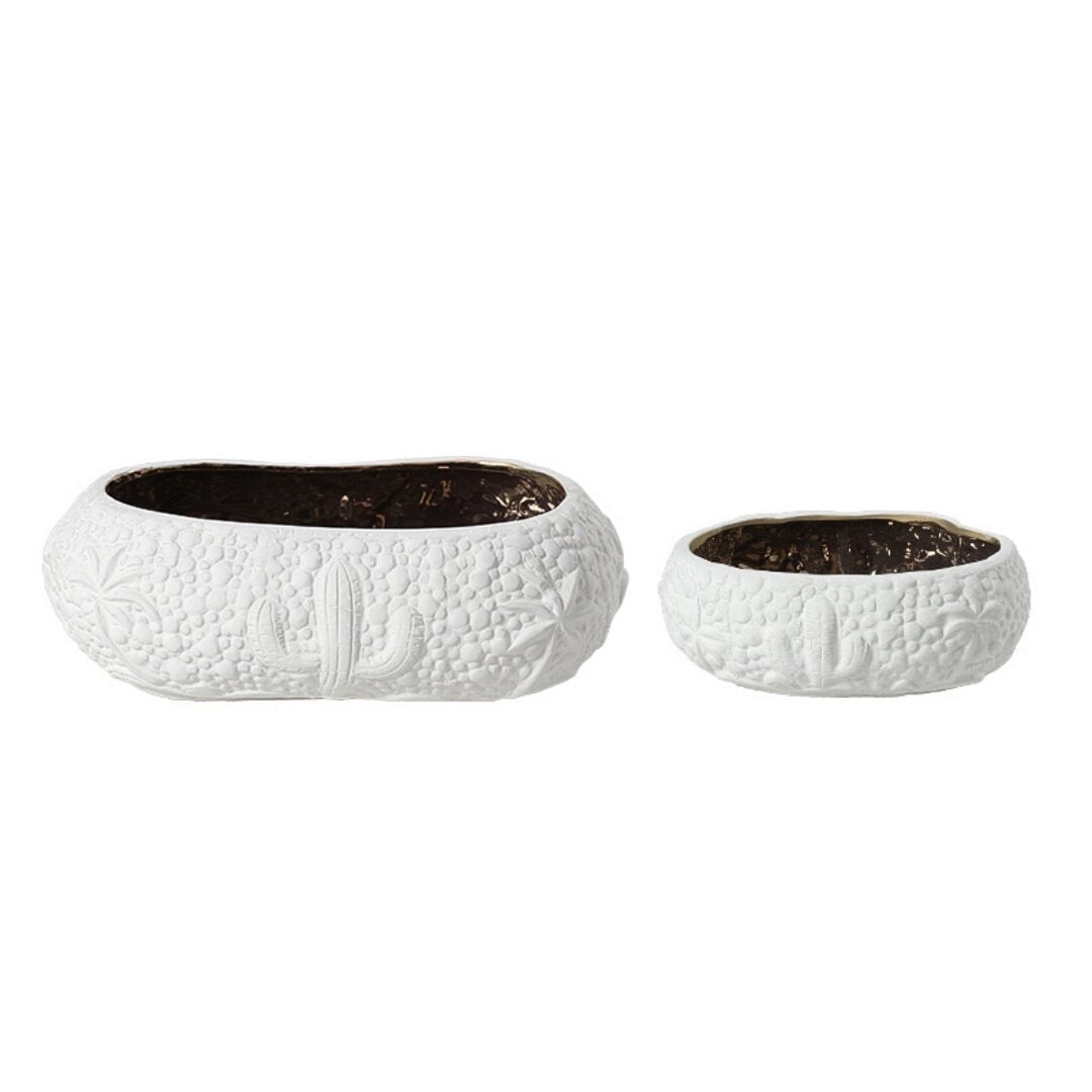 2li Set Seramik Saksı 12x33cm