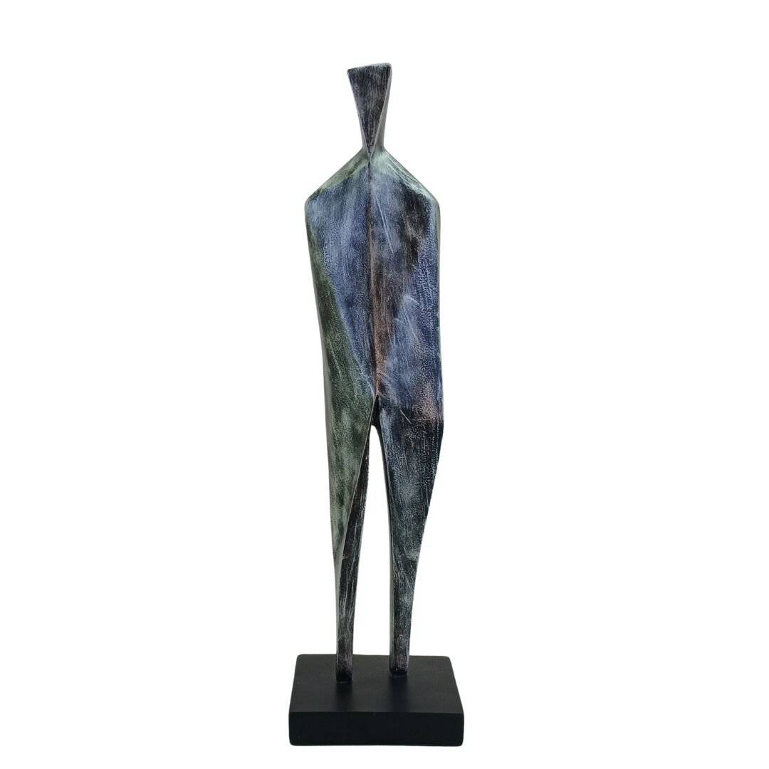 Geometrik Adam 20x73cm Gümüş Eskt.