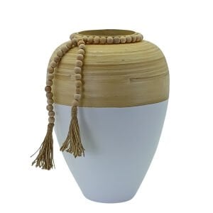 Bohem Ahşap Vazo 23x34cm