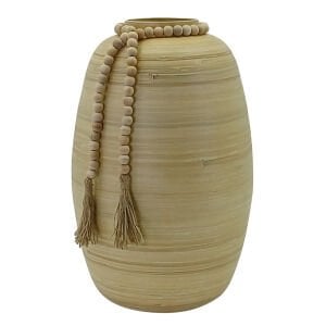 Bohem Ahşap Vazo 23x39cm