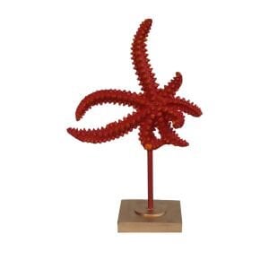 Deniz Yıldızı Dekor Kırmızı 19x30cm