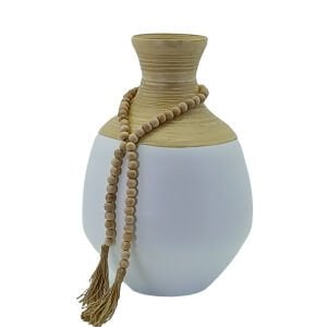 Bohem Ahşap Vazo 24x37cm