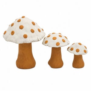 3lü Set Mantar Ladin 16x21cm