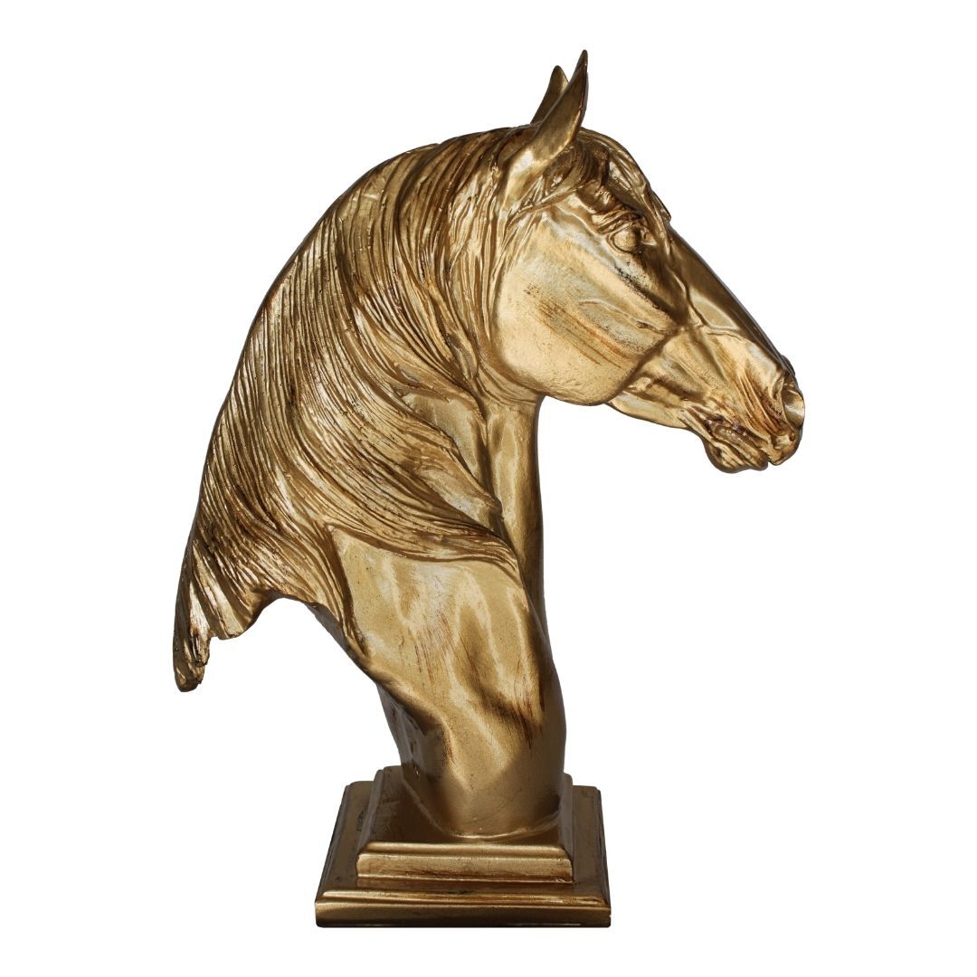 At Büst 32x45cm Altın