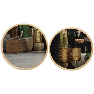 2li Set Yuvarlak Ayna 50cm