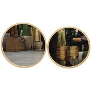 2li Set Yuvarlak Ayna 50cm